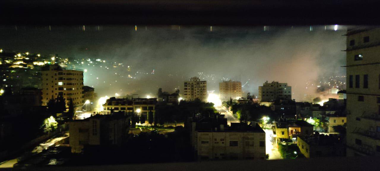  قوات الاحتلال تطلق قنابل الغاز بكثافة في جنين